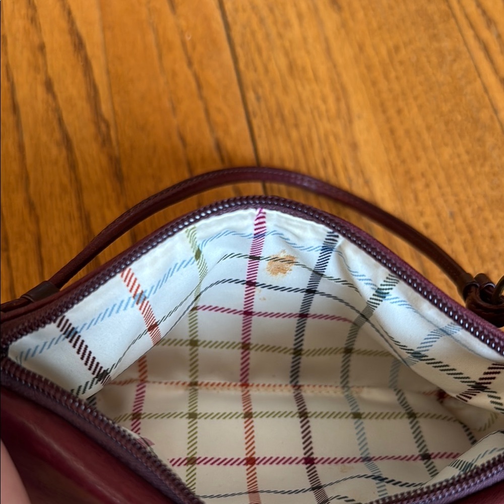 Coach Burgundy Leather Wristlet - Picture 7 of 10